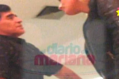 Rocío Oliva se reencontró con Diego Maradona