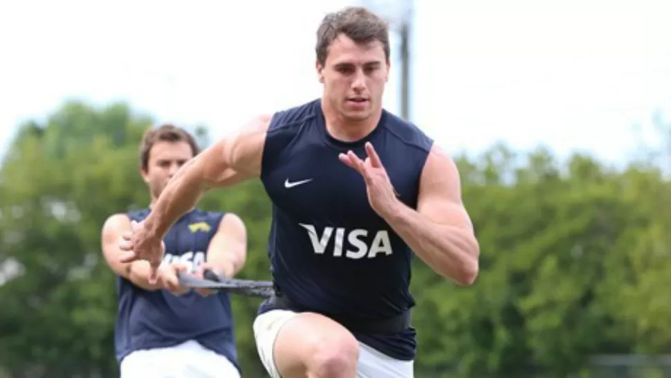 LISTO PARA ENTRENAR. Está bueno entrenar en el centro de Alto Rendimiento de Pensacola, ya que forma parte de nuestra preparación para las competencias internacionales de Los Pumas, dijo Juan Imhoff. PRENSA UAR