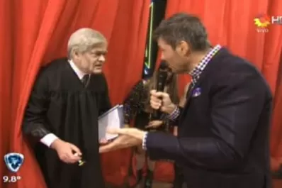 El juez Griesa visitó a Tinelli en 'ShowMatch'