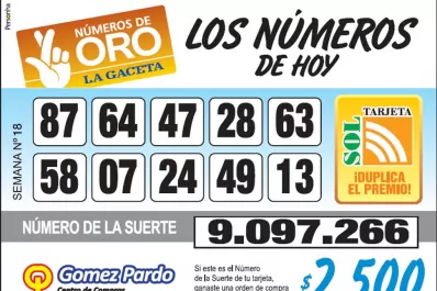 Los Números de Oro de LA GACETA
