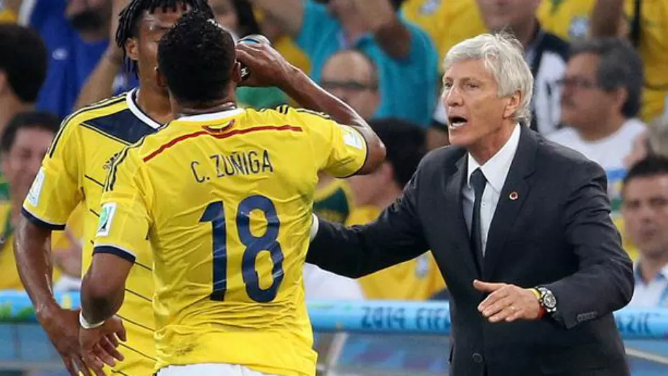 RECORD. El entrenador argentino José Néstor Pekerman igualó el récord de partidos invicto de un técnico en Mundiales, que ostentaba el italiano Vittorio Pozzo con nueve encuentros, tras la victoria de Colombia 2-0 sobre Uruguay, en el estadio Maracaná.