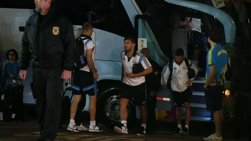 CUENTA REGRESIVA. Argentina pasará su primera noche en San Pablo, previo al partido del martes ante Suiza. TELAM