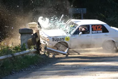 Un accidente puso en vilo a todos en el Rally de Arcadia