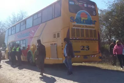 Detienen en Trancas a un ómnibus de larga distancia con mercadería para la venta ilegal