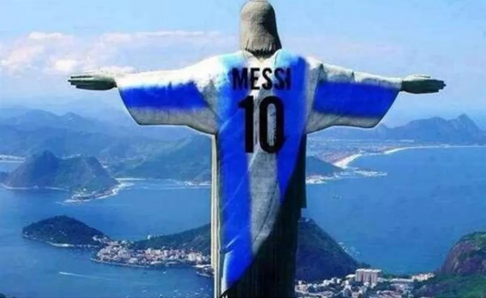 Lo que piden los hinchas argentinos al Cristo Redentor en Brasil 2014