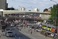 Pasamos 20 segundos antes del derrumbe, contó un periodista argentino