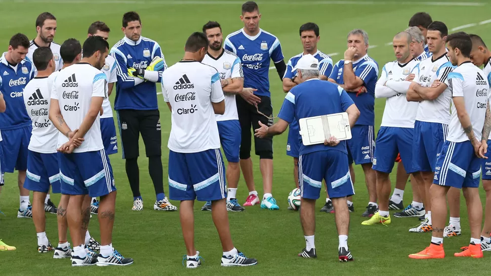 TODO LISTO. Sabella ajusta el equipo para vencer a Bélgica y pasar a la semifinal de la Copa. DyN