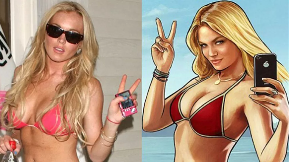 IGUALITAS. Lohan y el personaje de ficción son muy similares. IMAGEN TOMADA DE PRIMICIASYA.COM.AR