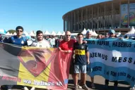 Argentinos y belgas armaron una previa llena de color y chicanas