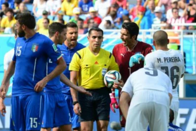 El árbitro que se comió la mordida de Suárez dirigirá Brasil-Alemania