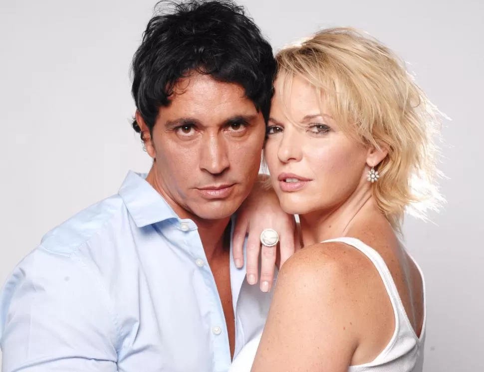 PROTAGONISTAS. Sebastián Estevanez y Carina Zampini, una pareja querida. telefe 