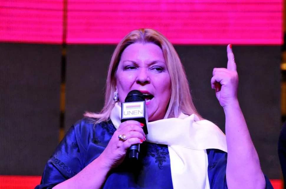 DISPARÓ CONTRA TODOS. Elisa Carrió fue dura con Boudou, Massa, Scioli y hasta con el magistrado Lijo. reuters 