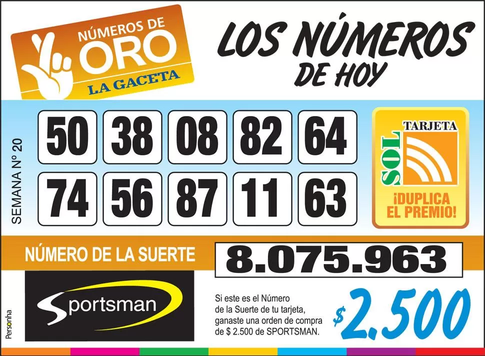 Los Números de Oro de LA GACETA