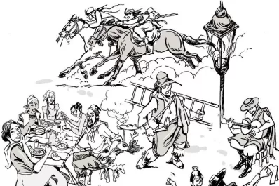 En 1816 comían charqui, usaban peinetón y bailaban el cielito