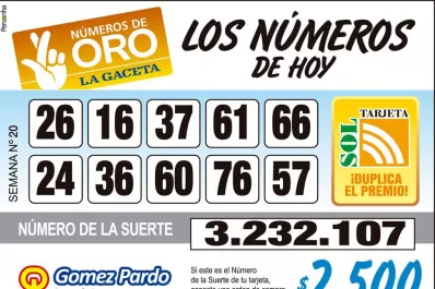 Los Números de Oro de LA GACETA