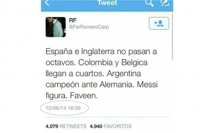 Un joven de 20 años predijo que Argentina será campeón ante Alemania