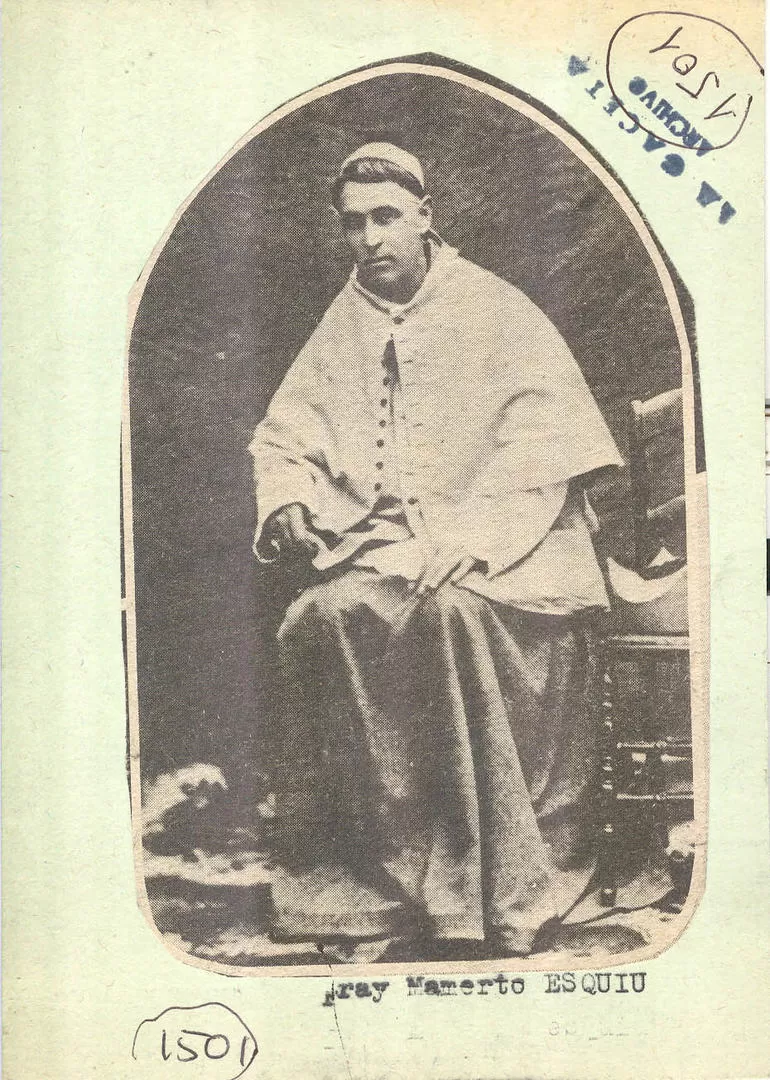 FRAY MAMERTO ESQUIÚ. El “ejemplo más vivo” de virtud, elevación moral y humildad que había conocido Avellaneda la gaceta / archivo