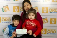 Con los $35.000 terminará  su casita para ella y sus hijos