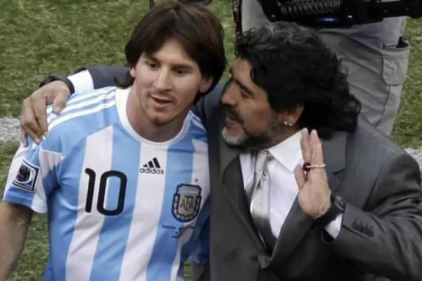 Maradona. Si Messi me quiere superar este domingo, le doy la alfombra roja