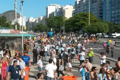 Los argentinos se portaron bien en la previa