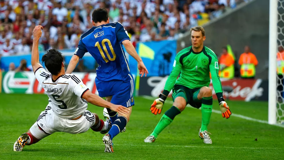 LAMENTO. Messi tuvo una de las jugadas más claras del partido. REUTERS