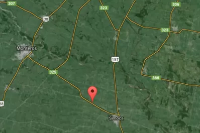 Chocaron contra un camión cañero y murieron en el acto, en el sur tucumano