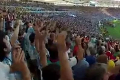 Así jugó la hinchada argentina la final del Mundial en el Maracaná
