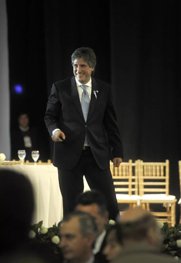 9 DE JULIO EN TUCUMÁN. Boudou se mostró sonriente a pesar de que la Justicia Federal está sobre él. la gaceta / foto de juan pablo Sánchez Noli