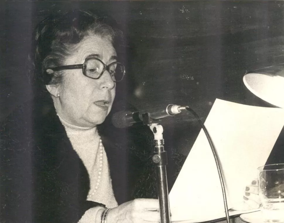 HILDA ZERDA DE CAINZO. Su “Historia de la ciudad de Concepción” mereció mención especial del Congreso. la gaceta / archivo
