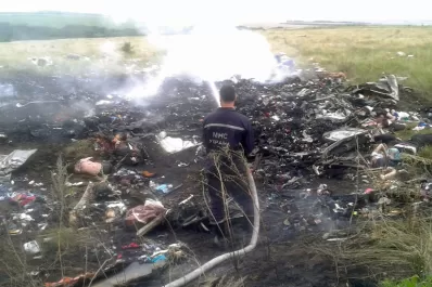 Impactante: las primeras fotos de la tragedia de Malaysia Airlines