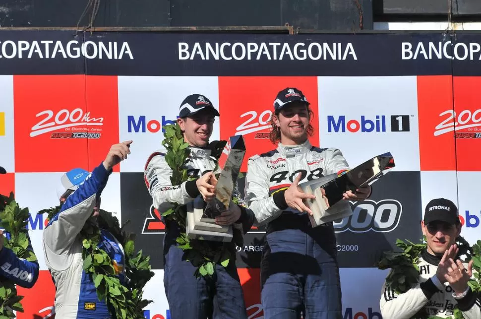 SÚPER FELICES. Girolami y Giallombardo en el podio porteño.