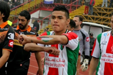 Un equipo de fútbol apoyó a Palestina en la cancha