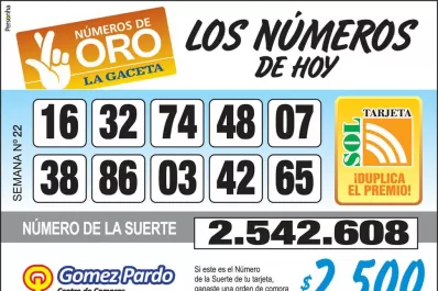 Los Números de Oro de LA GACETA