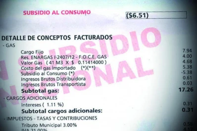 La última factura del gas dejó helados a los tucumanos