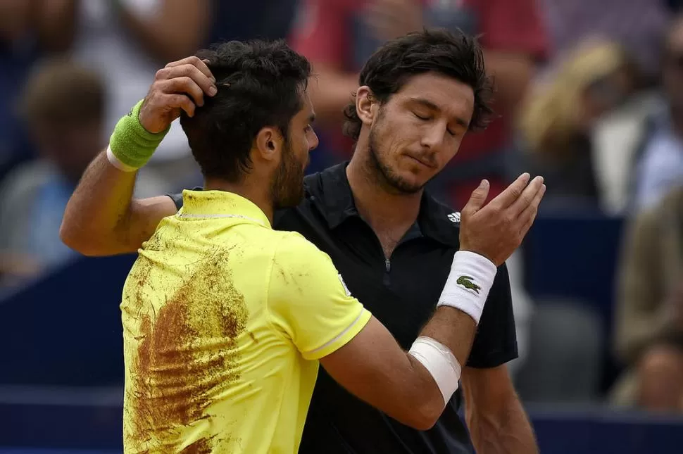 NO PUDO SER. Juan Mónaco cayó en la final de Gtaad con Pablo Andújar. 