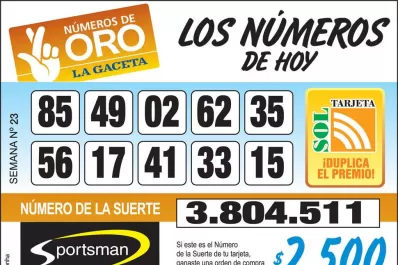 Los Números de Oro de LA GACETA