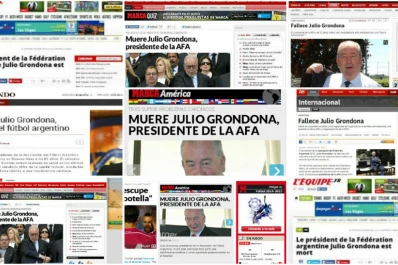 Principales diarios y medios del mundo se hicieron eco de la muerte de Grondona