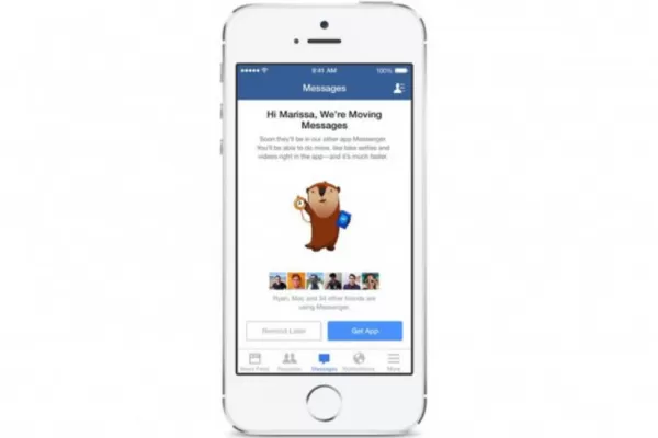 Facebook ya obliga a usuarios a chatear sólo desde la app Messenger