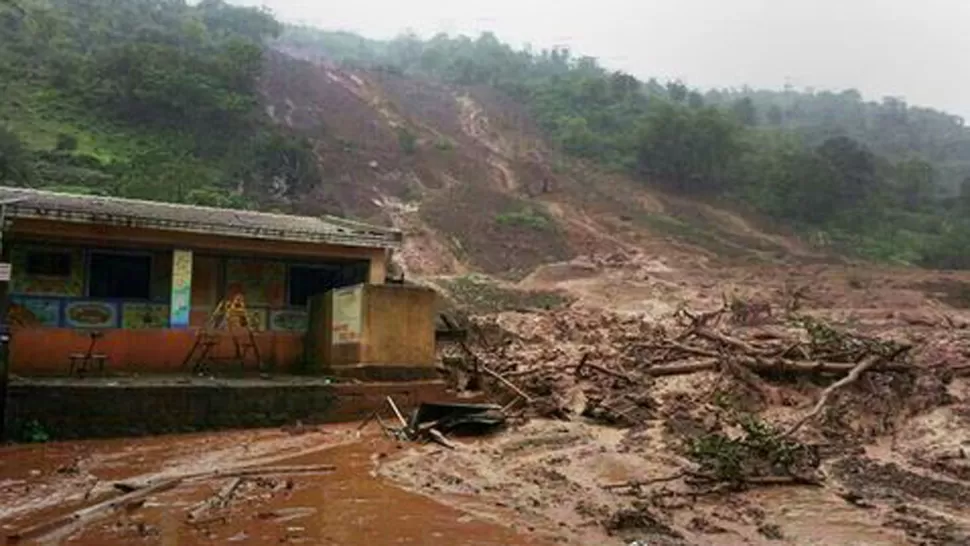 DEVASTADOR. El alud arrasó con todo un pueblo de la India. FOTO TOMADA DE MILENIO.COM