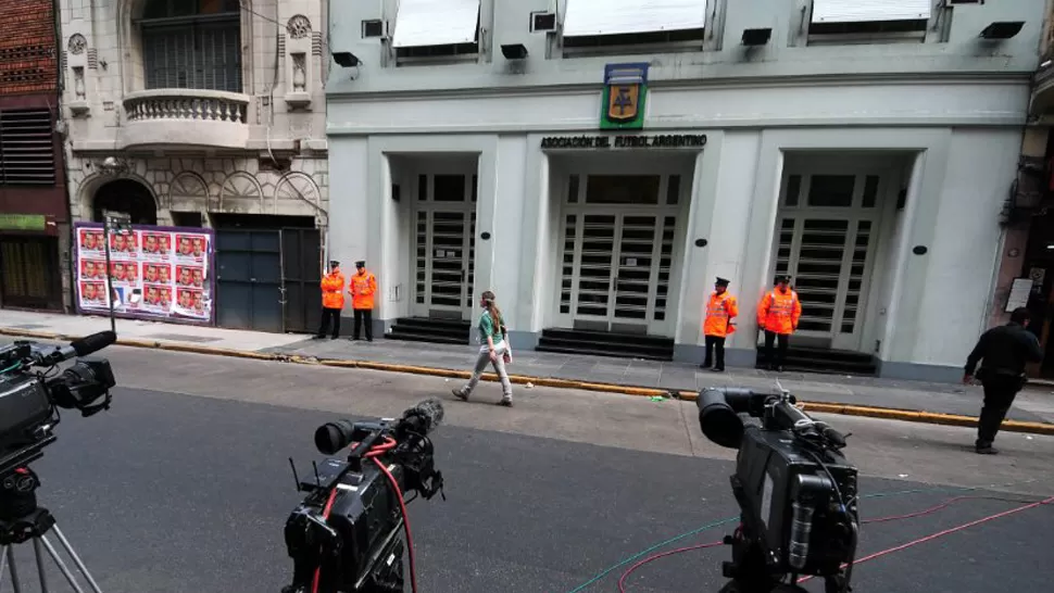 PUERTAS CERRADAS. La actividad en la AFA retornará la semana próxima. ARCHIVO DYN