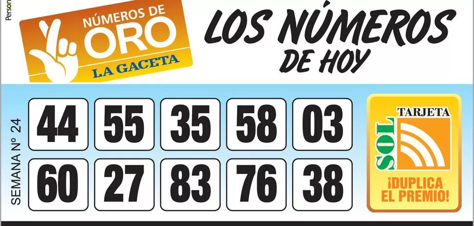 Los Números de Oro de LA GACETA