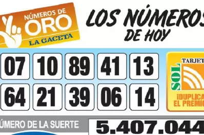 Los Números de Oro de LA GACETA