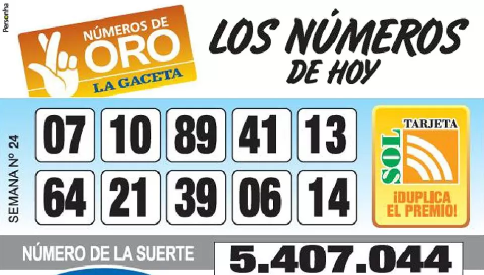 Los Números de Oro de LA GACETA