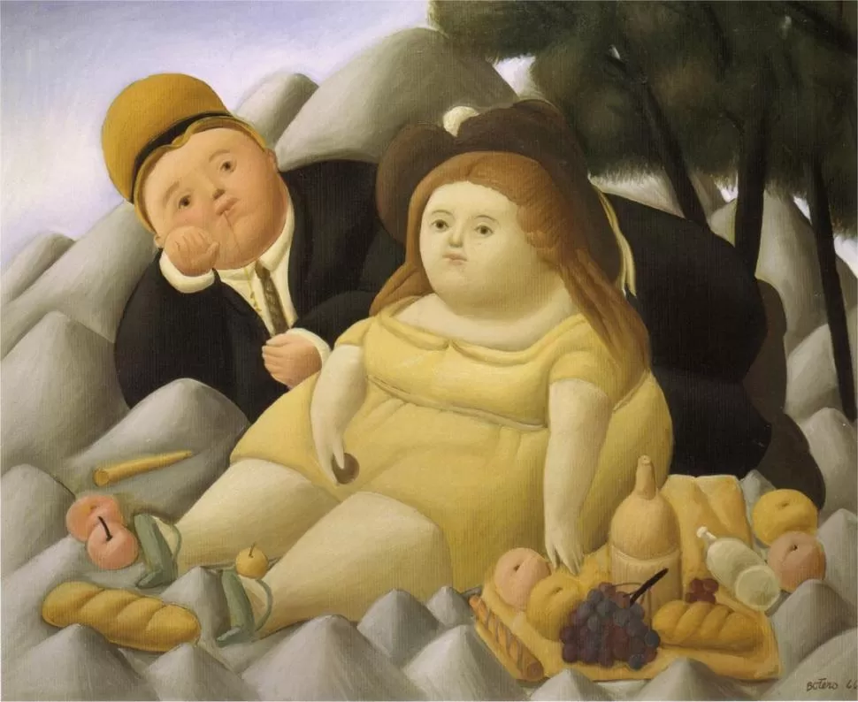 “PICNIC EN LAS MONTAÑAS”, de Fernando Botero. 