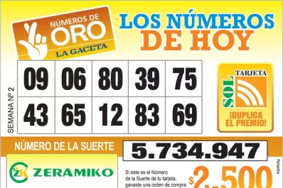 Los Números de Oro de LA GACETA