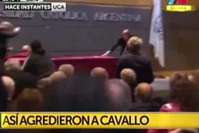 Video: atacaron a huevazos a Domingo Cavallo