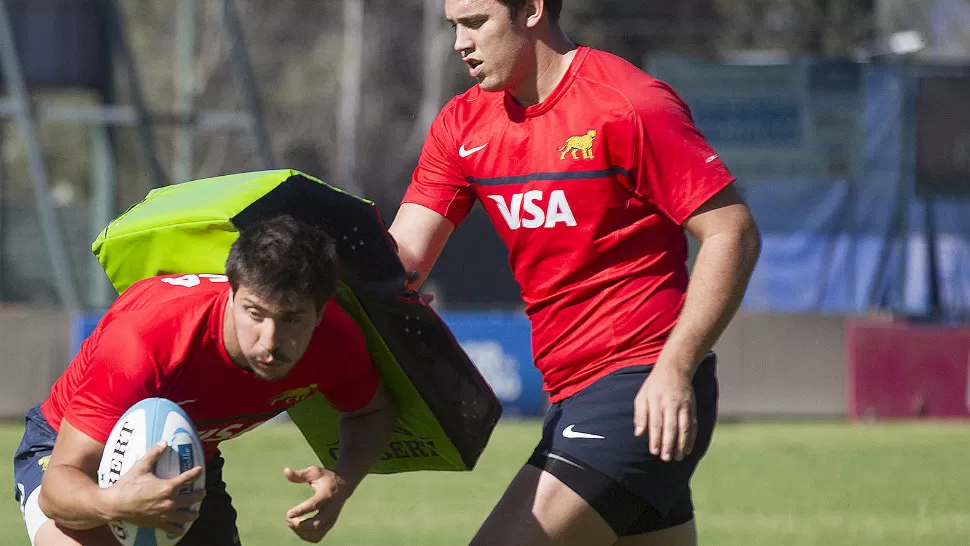 A LA CANCHA. Lucas González Amorosino ingresará por Horacio Agulla en una de las puntas de Los Pumas, el sábado ante Sudáfrica. PRENSA UAR