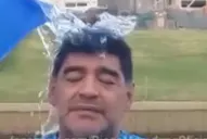 Maradona se sumó al desafío del Ice Buckett Challenge