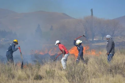 Apagan el fuego en Tafí del Valle
