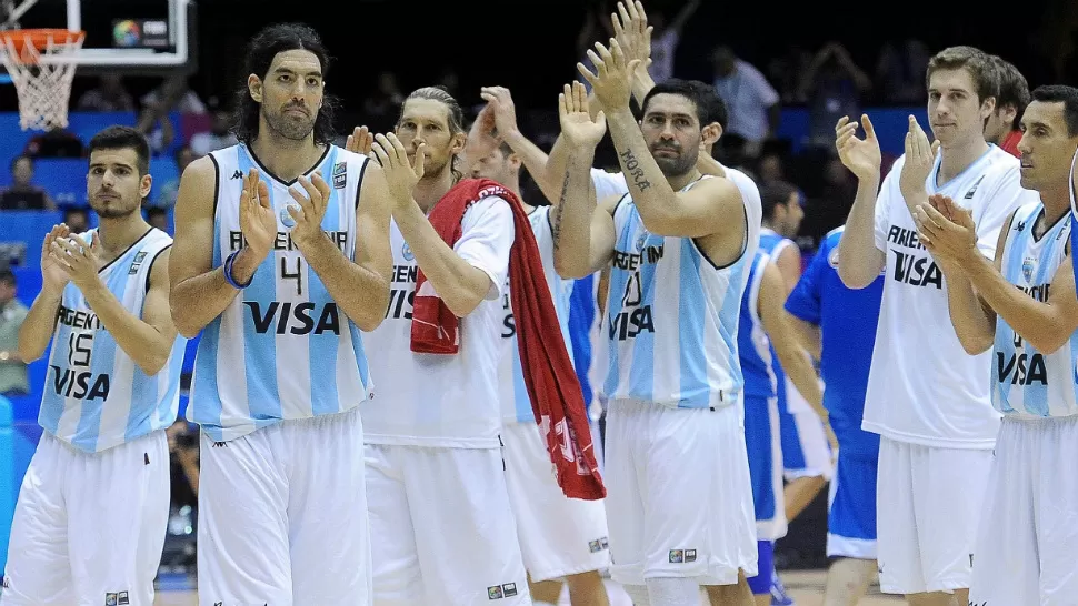 AMARGA DESPEDIDA. El seleccionado de básquet le dijo adiós a España tras ser derrotado por Brasil. TELAM